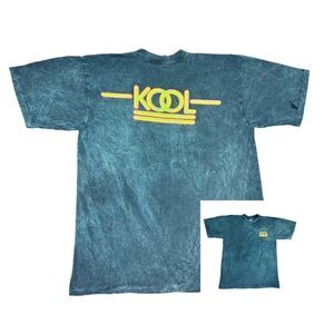Vintage Kool T-Shirt XL Cigarettes Tie Dye Stone Distressed Single Stitch